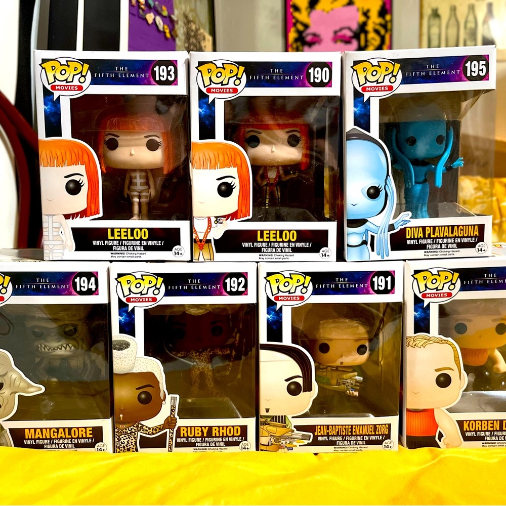 Funko Pop! Movies - The Fifth Element Complete Set